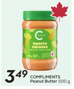 Sobeys COMPLIMENTS Peanut Butter offer