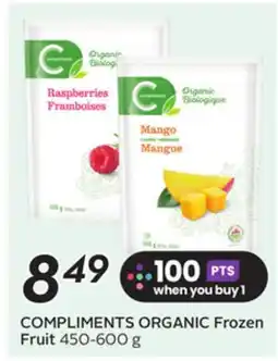 Sobeys COMPLIMENTS ORGANIC Frozen Fruit offer