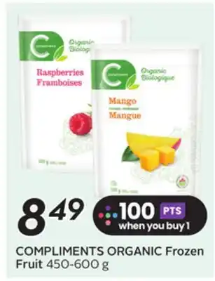 Sobeys COMPLIMENTS ORGANIC Frozen Fruit offer