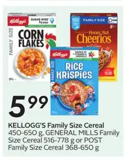 Sobeys Family Size Cereal offer