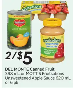 Sobeys DEL MONTE Canned Fruit offer