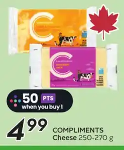 Sobeys COMPLIMENTS Cheese offer