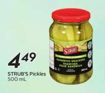 Sobeys STRUB'S Pickles offer