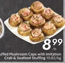 Sobeys Stuffed Mushroom Caps with Imitation Crab & Seafood Stuffing offer
