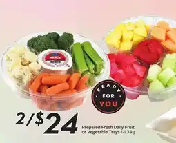 Sobeys Prepared Fresh Daily Fruit or Vegetable Trays offer