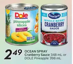 Sobeys OCEAN SPRAY Cranberry Sauce offer
