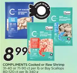Sobeys COMPLIMENTS Cooked or Raw Shrimp offer