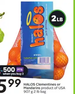 Sobeys HALOS Clementines or Mandarins offer