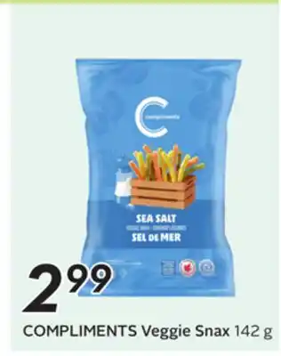 Sobeys COMPLIMENTS Veggie Snax offer