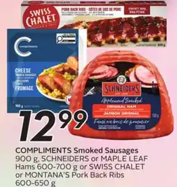 Sobeys COMPLIMENTS Smoked Sausages offer