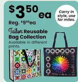 Fabricland Tailor Reusable Bag Collection offer