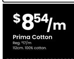 Fabricland Prima Cotton offer