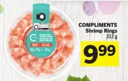 Foodland COMPLIMENTS Shrimp Rings offer