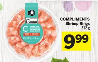 Foodland COMPLIMENTS Shrimp Rings offer