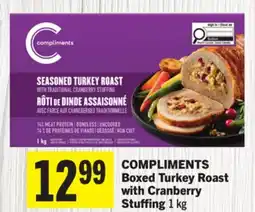 Foodland COMPLIMENTS Boxed Turkey Roast with Cranberry Stuffing offer