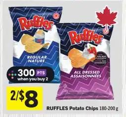 Foodland RUFFLES Potato Chips offer