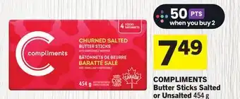 Foodland COMPLIMENTS Butter Sticks Salted or Unsalted offer