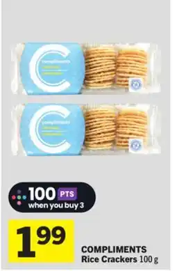 Foodland COMPLIMENTS Rice Crackers offer