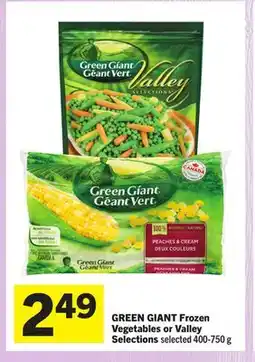 Foodland GREEN GIANT Frozen Vegetables or Valley Selections offer