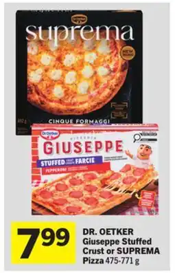 Foodland DR. OETKER Giuseppe Stuffed Crust or SUPREMA Pizza offer