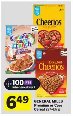 Foodland GENERAL MILLS Premium or Core Cereal offer