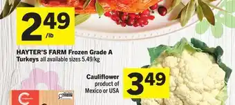 Foodland Cauliflower offer