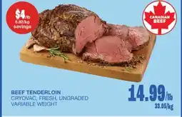 Wholesale Club BEEF TENDERLOIN offer