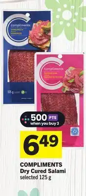 Foodland COMPLIMENTS Dry Cured Salami offer