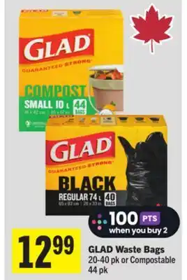 Foodland GLAD Waste Bags offer