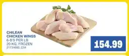 Wholesale Club CHILEAN CHICKEN WINGS, 6-8'S PER LB offer