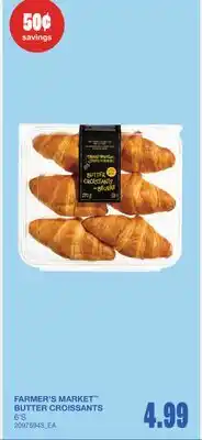 Wholesale Club FARMER'S MARKET BUTTER CROISSANTS, 6's offer