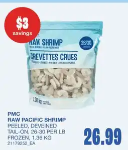 Wholesale Club RAW PACIFIC SHRIMP offer