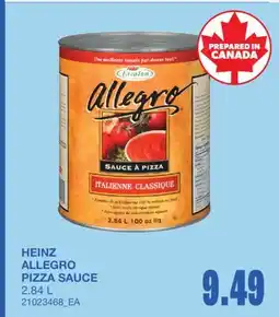 Wholesale Club ALLEGRO PIZZA SAUCE offer
