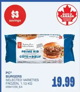 Wholesale Club BURGERS offer