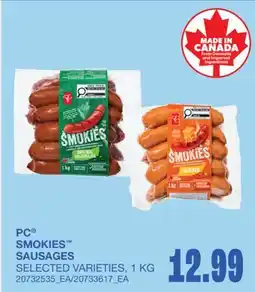 Wholesale Club SMOKIES SAUSAGES offer