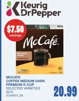 Wholesale Club COFFEE MEDIUM DARK PREMIUM K-CUP, 30'S offer