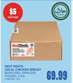 Wholesale Club BEST MEATS HALAL CHICKEN BREAST offer