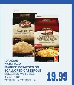 Wholesale Club NATURALLY MASHED POTATOES OR SCALLOPED CASSEROLE, 1.47/1 offer