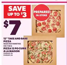 Independent Grocer 12 TAKE AND BAKE PIZZA offer