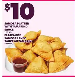 Independent Grocer SAMOSA PLATTER WITH TAMARIND SAUCE offer