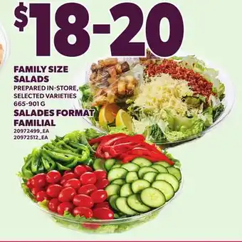 Independent Grocer FAMILY SIZE SALADS offer