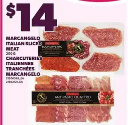 Independent Grocer MARCANGELO ITALIAN SLICED MEAT offer