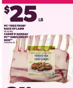 Independent Grocer PC FREE FROM RACK OF LAMB offer