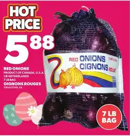 Independent Grocer RED ONIONS, 7 LB BAG offer
