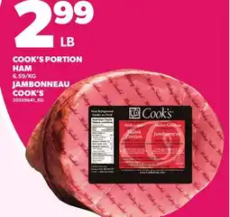 Independent Grocer COOK'S PORTION HAM offer