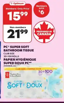 Independent Grocer PC SUPER SOFT BATHROOM TISSUE, 30=100 ROLLS offer