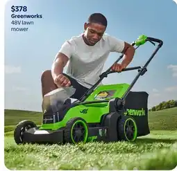 Walmart Greenworks 48V lawn mower offer