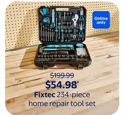 Walmart Fixtec 234-piece home repair tool set offer