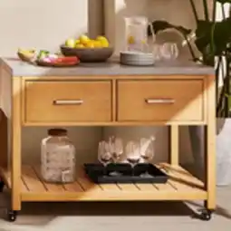 Walmart Better Homes & Gardens wheeled outdoor island cart offer