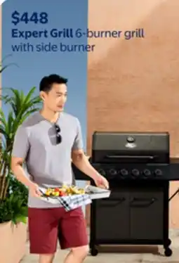 Walmart Expert Grill 6-burner grill with side burner offer